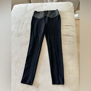 Bebé leather waist jeggings